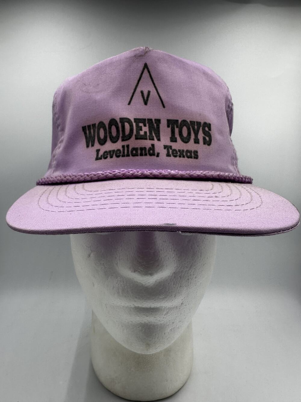 Wooden Toys Men’s Adjustable Hat Otto Cap Lavender Rope Trim Vintage
